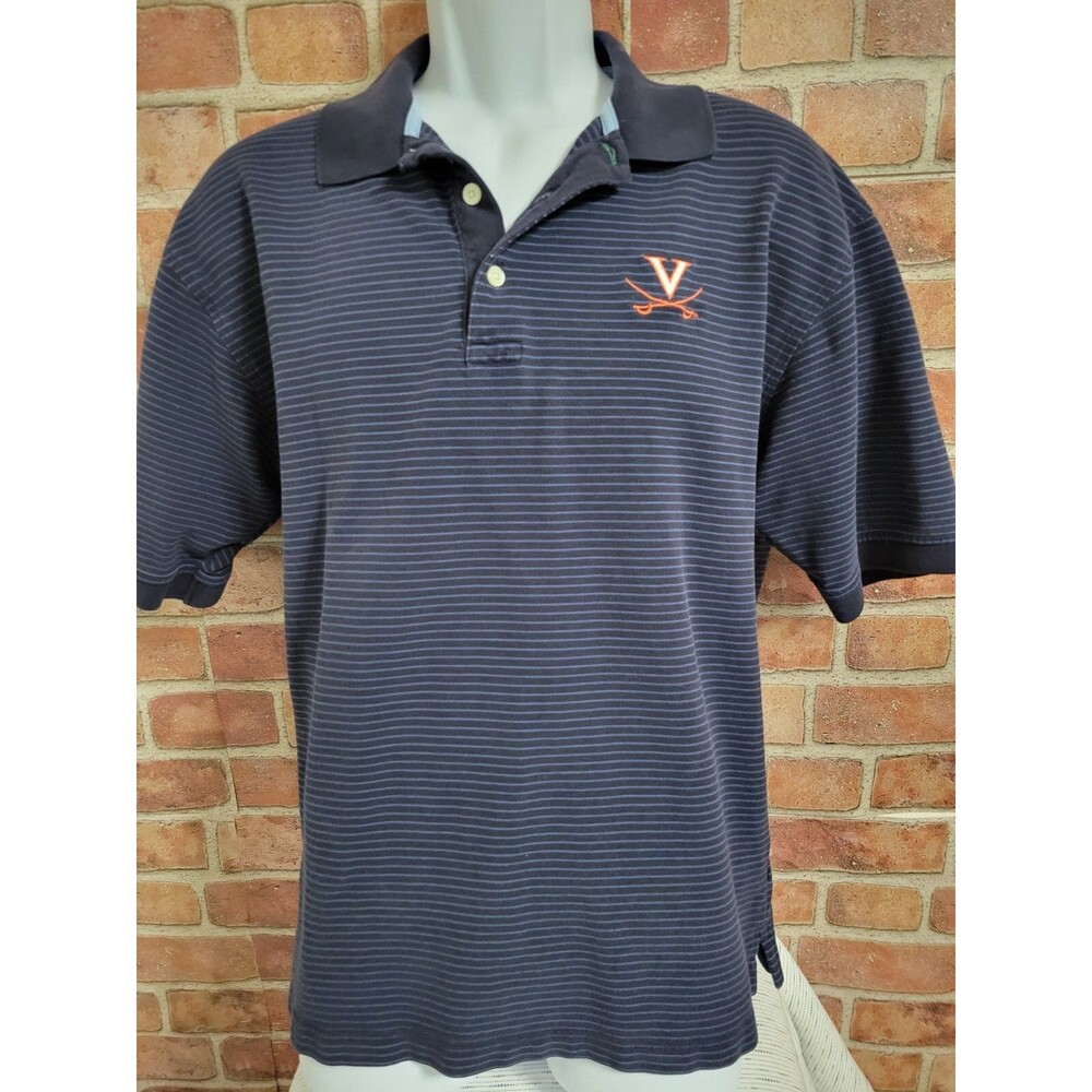 Tommy Hilfiger Men's XL Virginia Cavaliers Polo Shirt Preppy **Flawed**